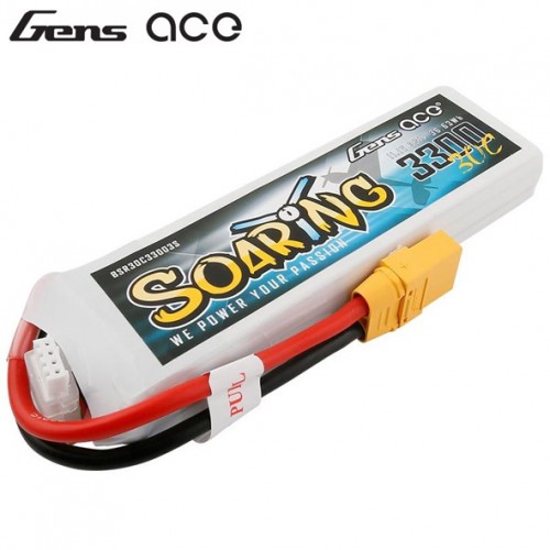 Gens ace Li-Po 3S 11.1V 3300mAh 30C Soaring with XT90